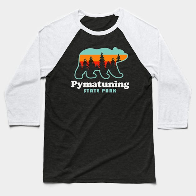 Pymatuning State Park Pennsylvania Ohio  Pymatuning Reservoir Baseball T-Shirt by PodDesignShop